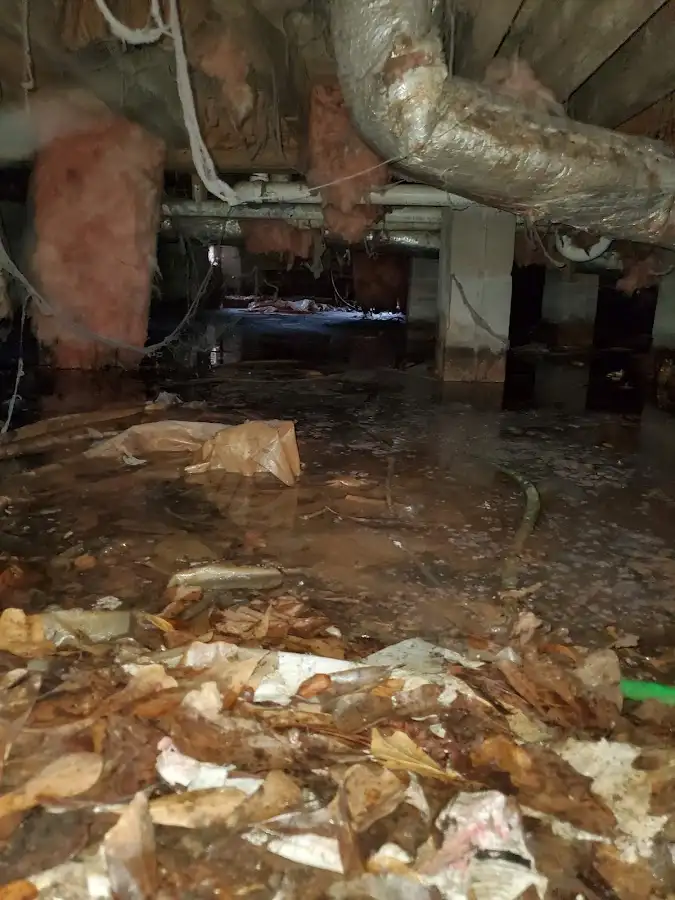 Crawl space flood assessment for Commercial Water Damage Restoration in Kahului