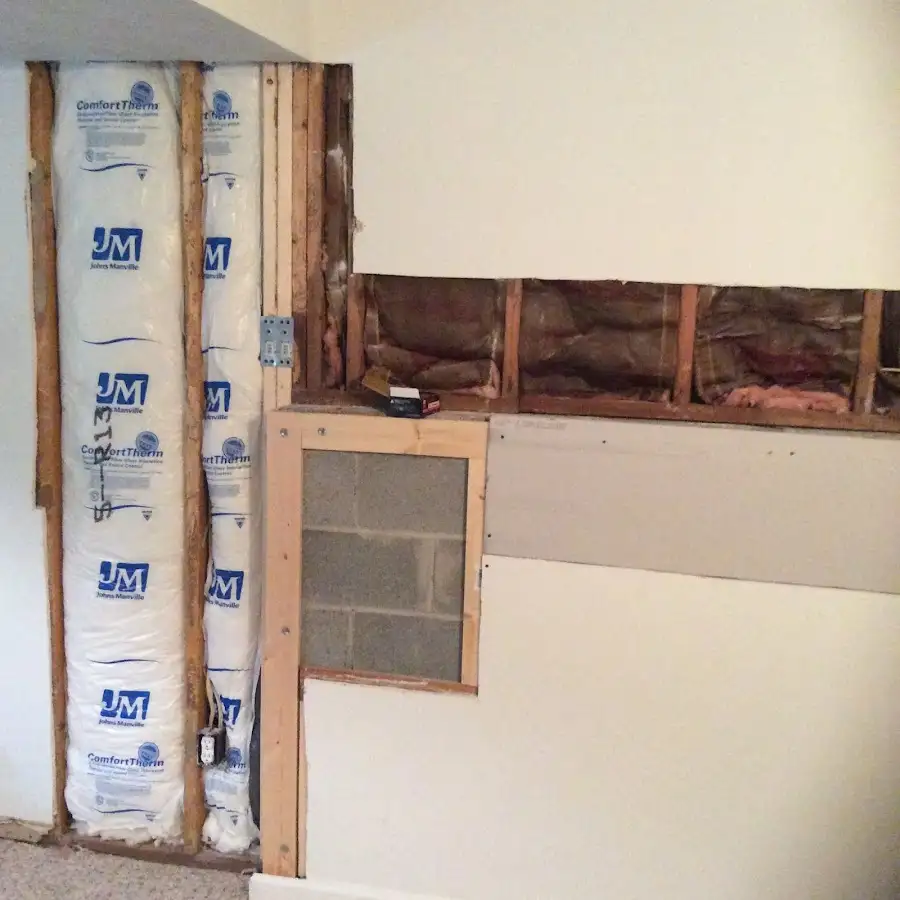 Wall insulation replacement during Structural Drying in Kahului